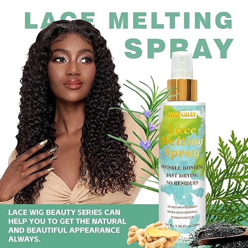 Miniatura 2 de Spray de fusión de encaje de 5.3 onzas líquidas para pelucas sin pegamento, pegamento adhesivo para pelucas, spray de fusión frontal, spray de