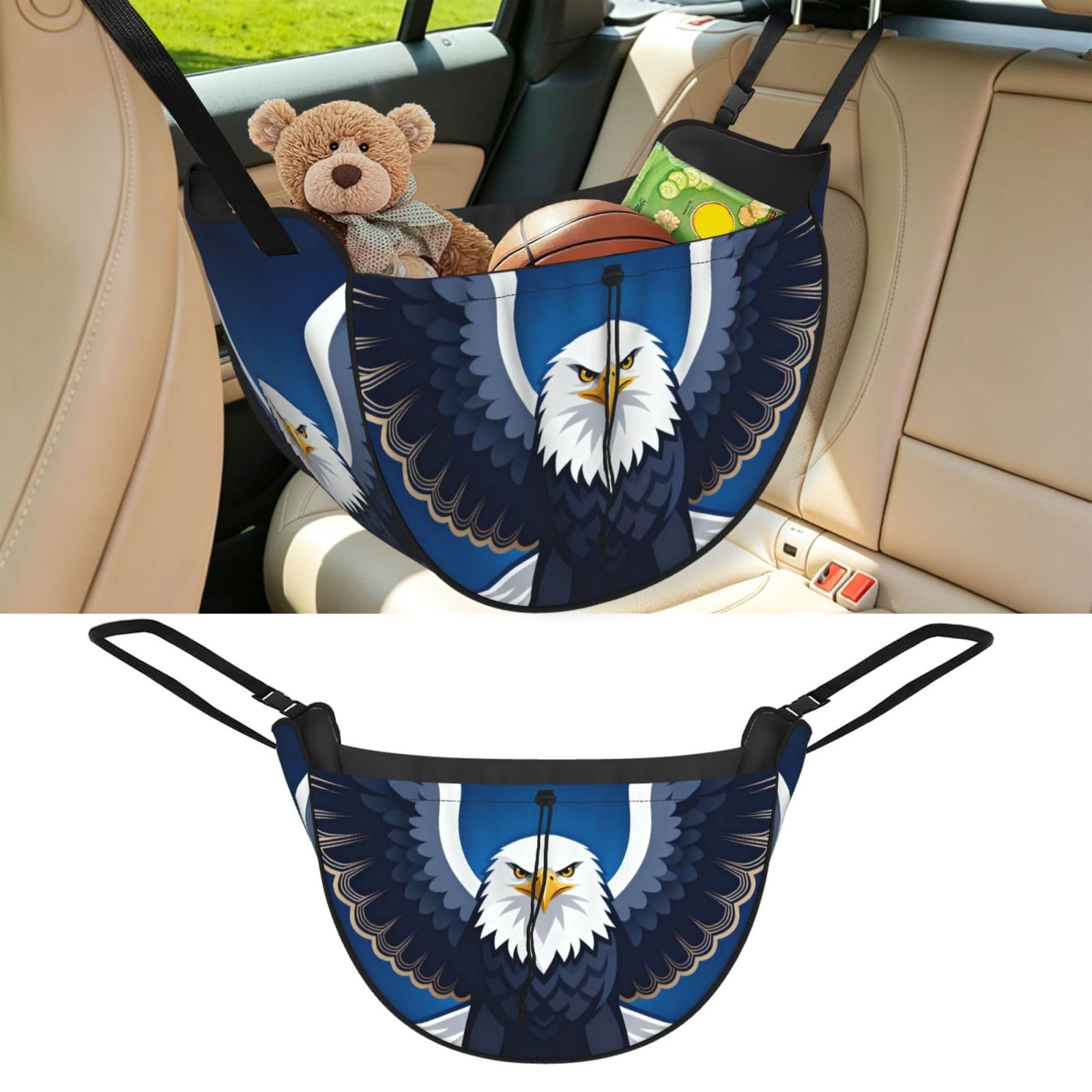 CNTDBU eagle Car Seat Organizer-Backseat Storage Bag for Travel