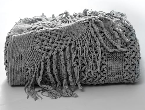 Miniatura 6 de jinchan - Manta ligera de punto trenzado tipo suéter, regalo para todo el año, para interiores y exteriores, para viajes, para sofá, cama, sillón