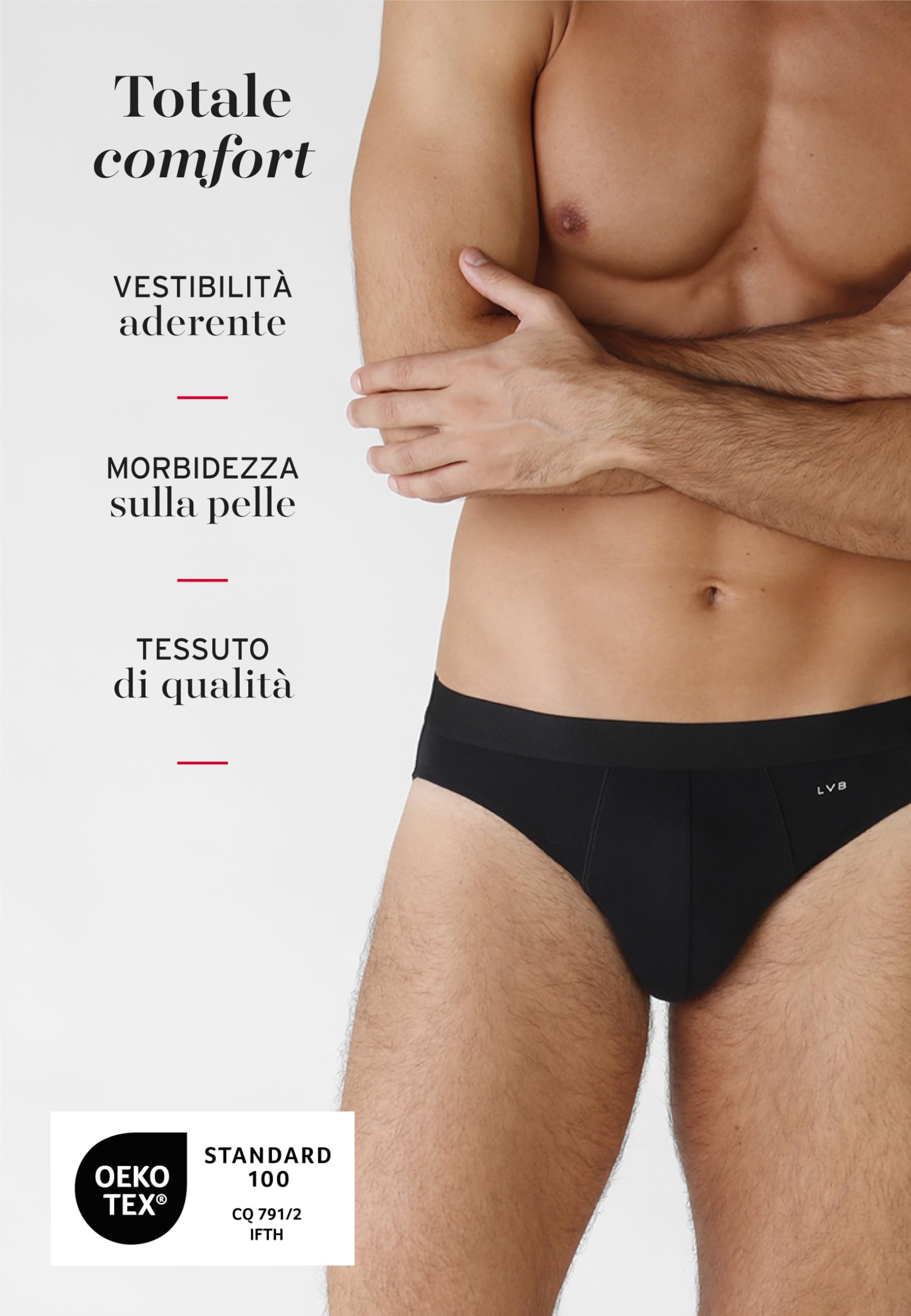 Lovable Slip in Cotone Elasticizzato | Multipack 4 Pezzi | Comodi e Traspiranti | Intimo Basic Comfort Quotidiano | Mutande Uomo X4