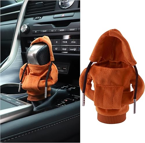 Urehepo Funda para palanca de cambios de automóvil, con capucha para decoración de automóvil, cubierta de palanca de cambios de ajuste universal,