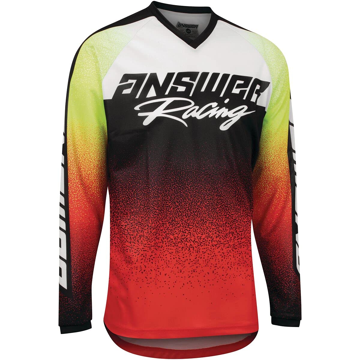 Answer Racing 446790 Men's A22 Syncron Prism Jersey, Red/Hyper Acid/White, M