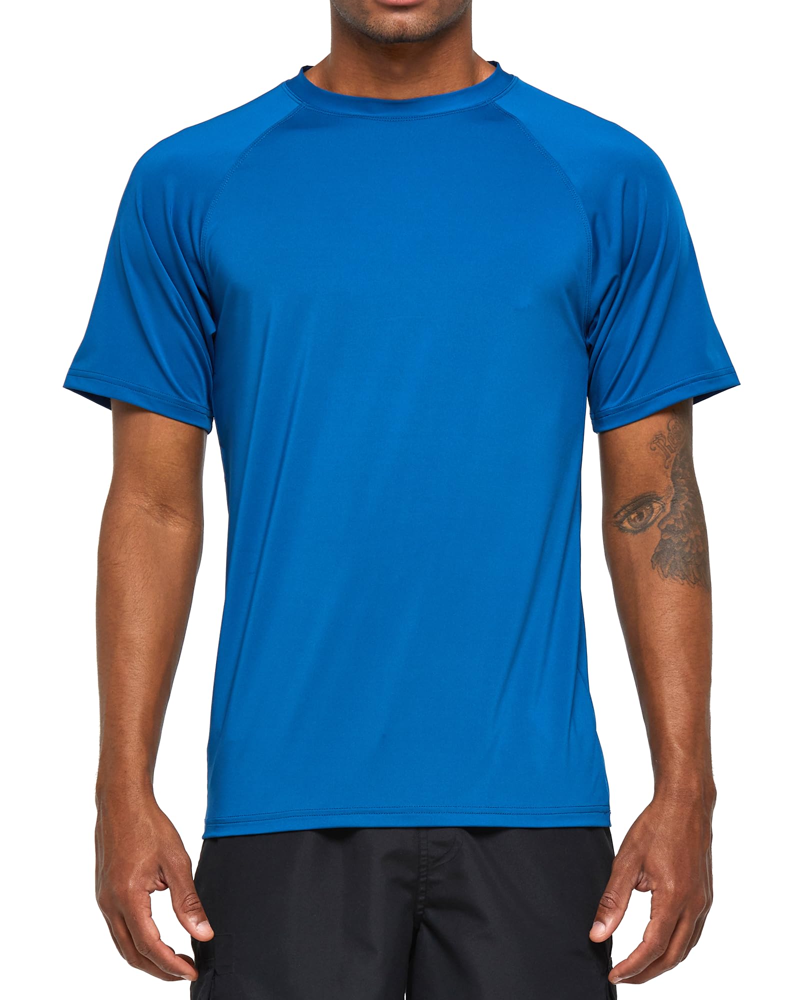 Arcweg Herren Rashguard UV T-Shirt Schwimm Shirt Kurzarm Schnell Trocknend Wassersurf-Shirt UPF 50 Tops Badeshirts (M-3XL)