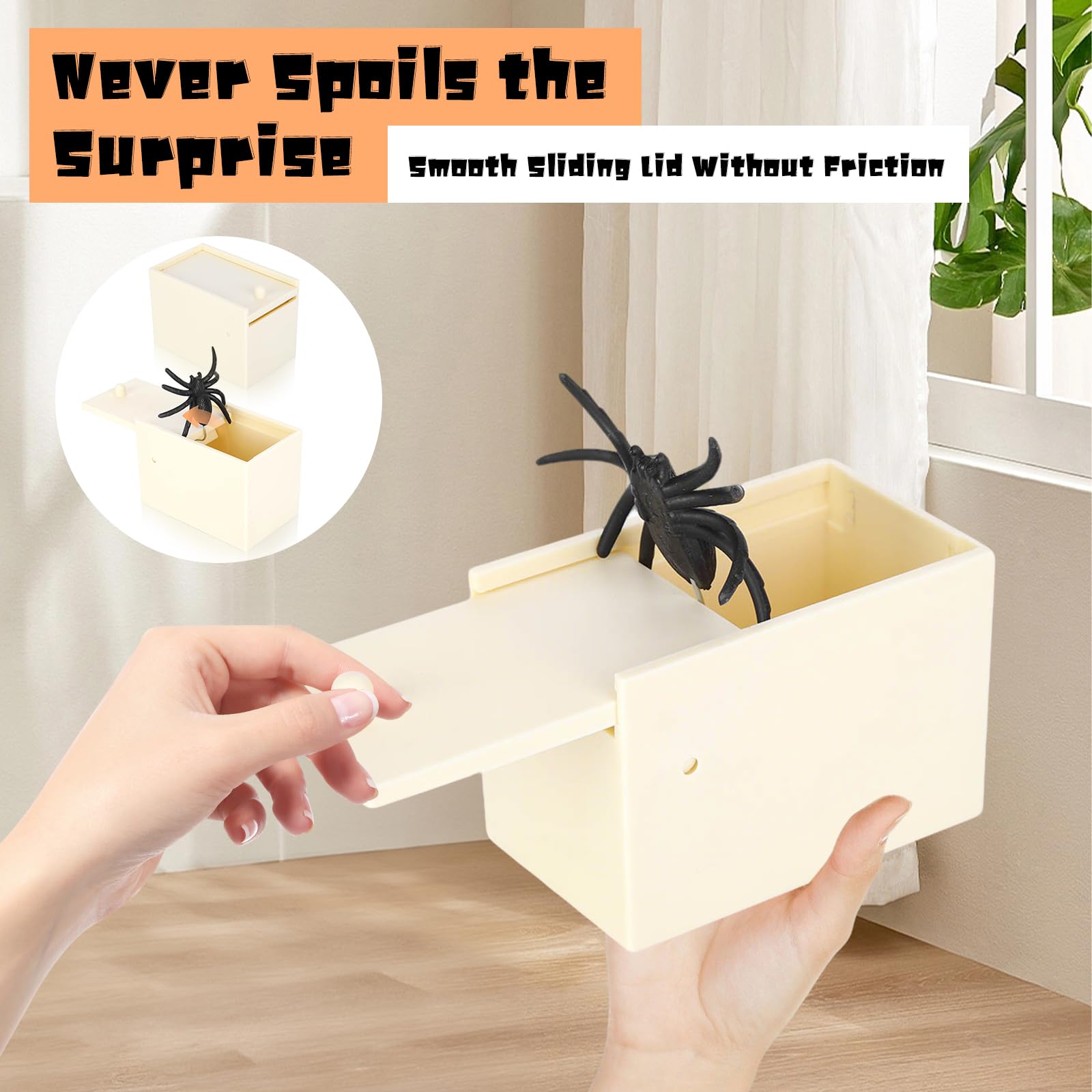 mumisuto Spider Prank Box Toy, Spider in a Box Prank - Image 2