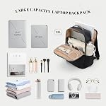 Sac à dos pour les femmes Voyage, Travail, College Sacs à dos 15.6" Portable de stockage multiple poche sac de transport