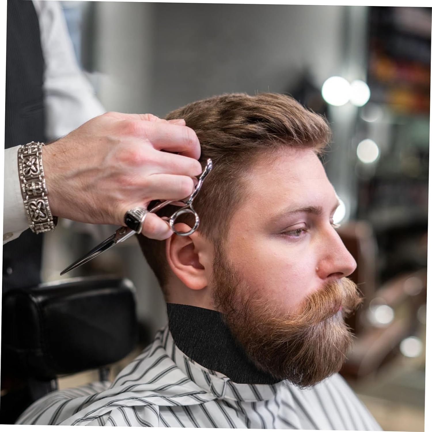 4 Rolls Neck Protection Paper Strips for Barber Use Hair Cutting