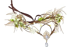 Lush Woodland Floral Elf Tiara