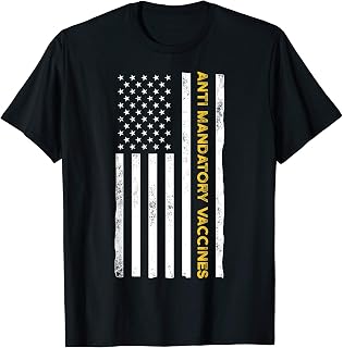 Anti Mandatory Vaccine US Flag Against Vaccination T-Shirt