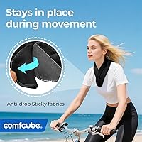 Vista 5 de Bolsa de hielo para el cuello para el dolor cervical y la refrigeración, 2 horas de larga duración bolsa de hielo frío para lesiones en el cuello