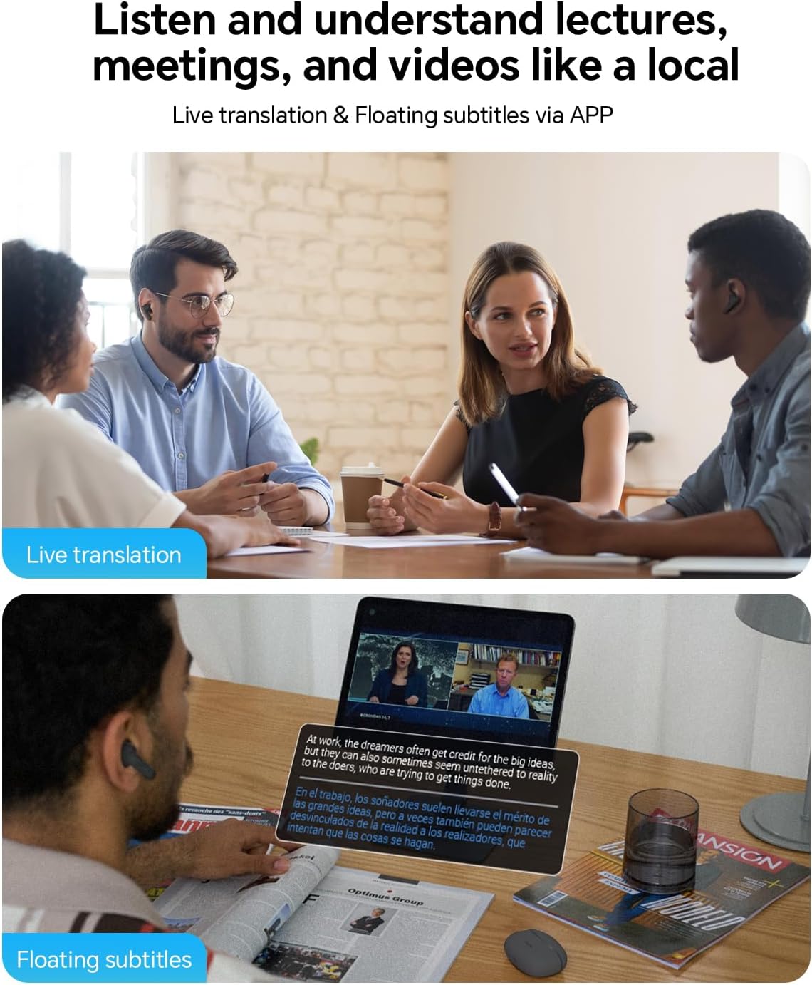 Polypal P1 AI Translation Earbuds image 2