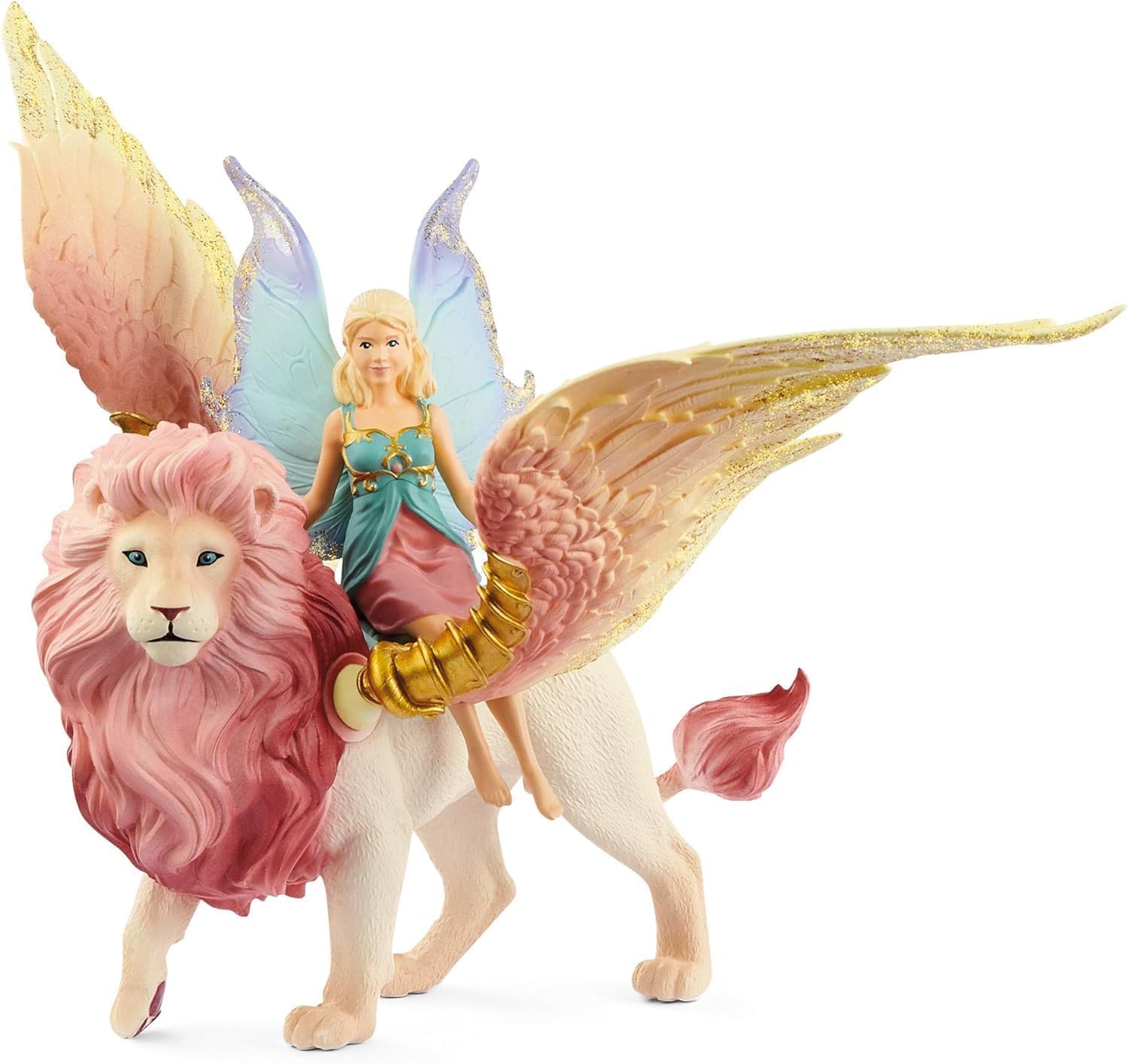 Schleich BAYALA | Elfe auf geflügeltem Löwe 70714 | 25 x 8 x 19 cm