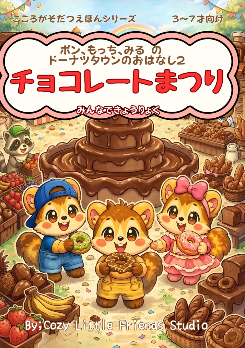 ポン、もっち、みるの　ドーナツタウンのチョコレートまつり: みんなできょうりょく (ドーナツタウンのおはなし)