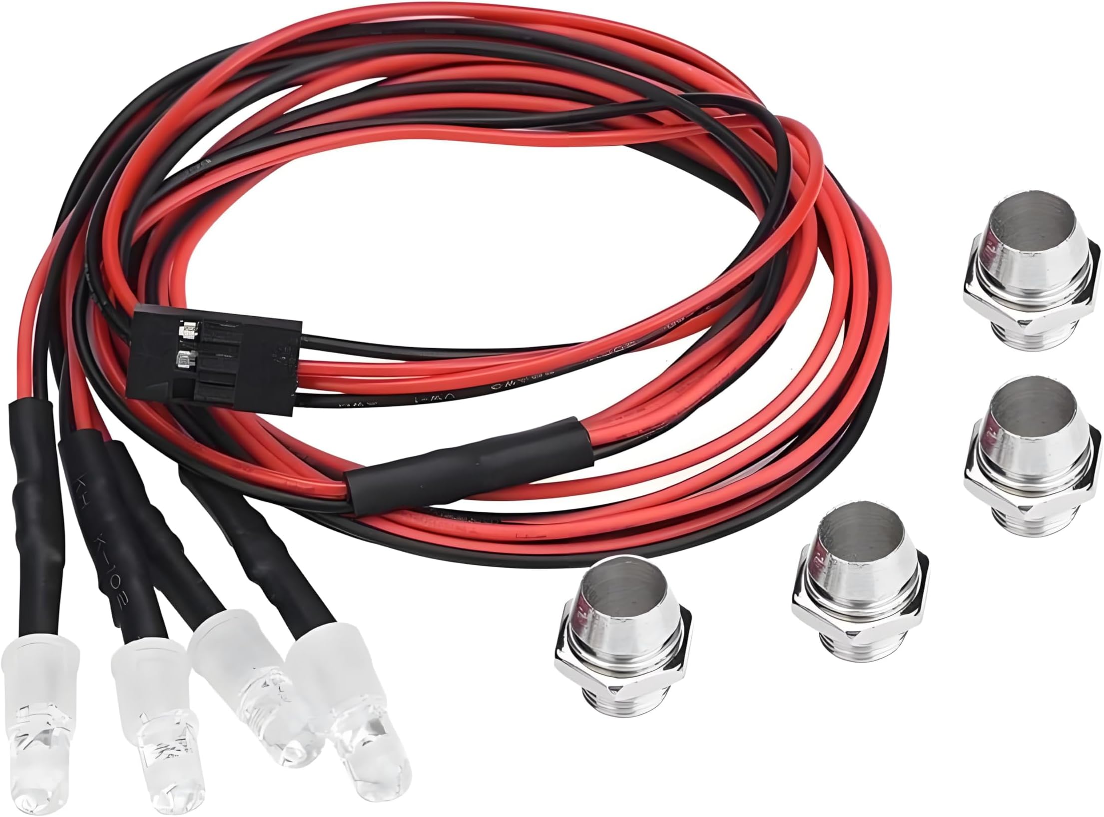 GTIWUNG RC Voiture LED Lumière d'avertissement, Petit Gyrophare Lampe Frontale Lampe Clignotante RC Accessoire pour RC Modèle Voiture 1:14 Tamiya Tracteur RC Engineering Truck, 4,8-6V,15x9mm, Jaune