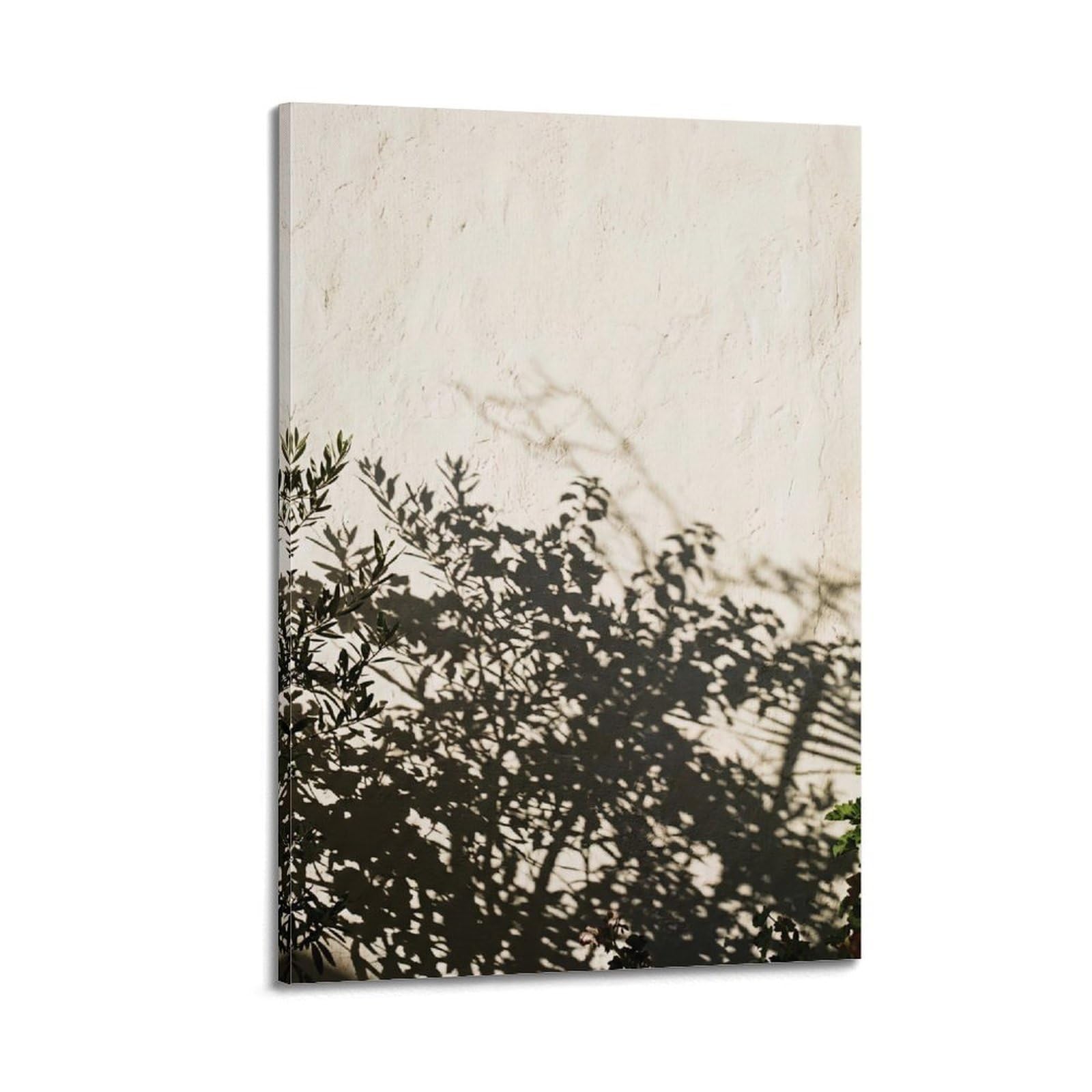 FQNYR Mediterranean Life Photo Shadow Overlapping Poster Painting Canvas Wall Art Print20x30inch(50x75cm) Frame-style