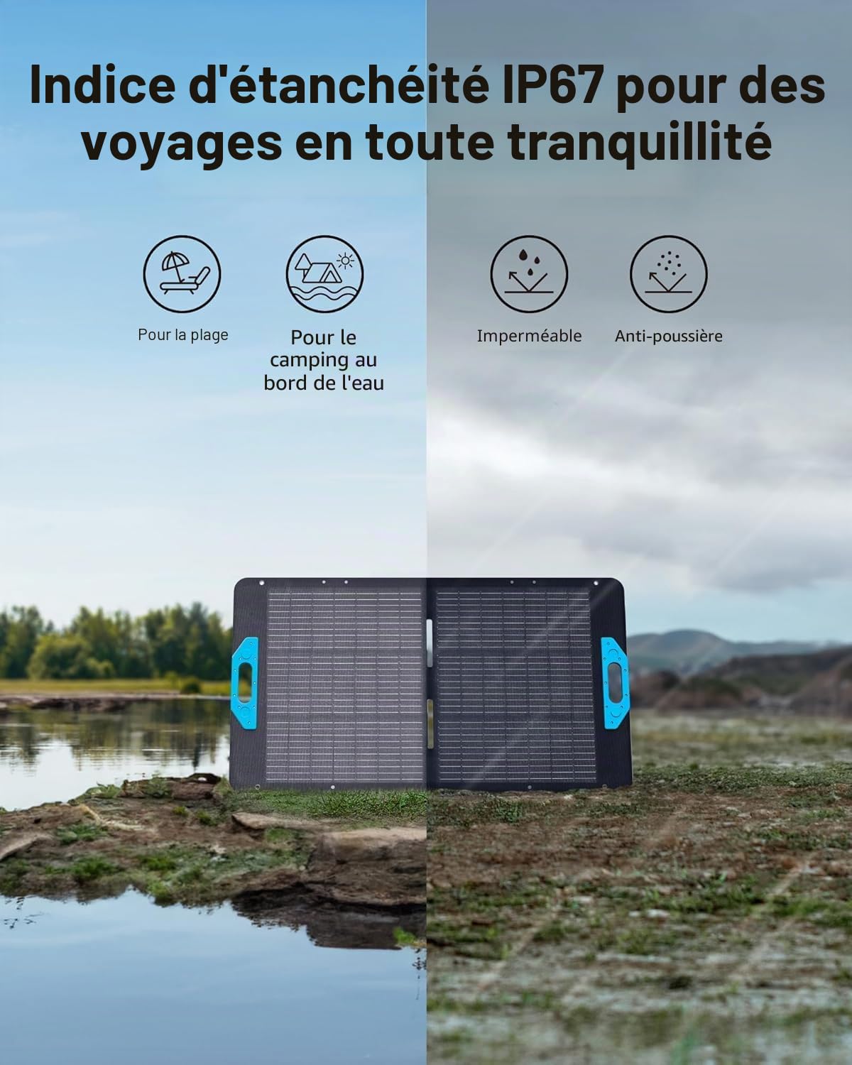 Anker SOLIX PS100 Panneau solaire pliable 100 W