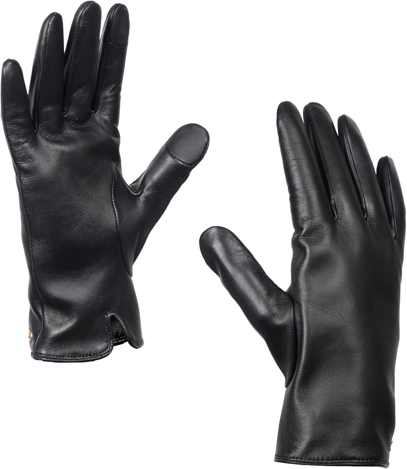 COACH womens Coach Sculpted C Womens Leather Tech Glove - Image 3