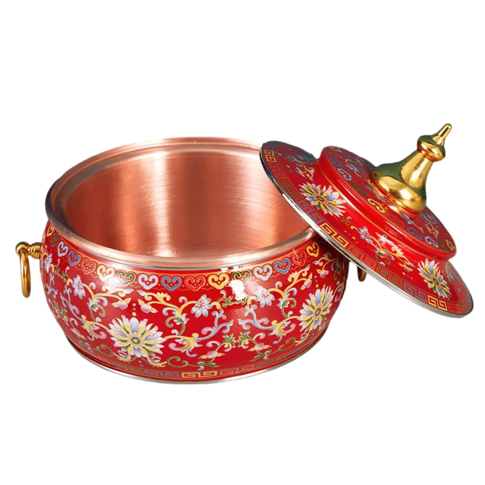 Olla Caliente Antigua, Olla Caliente China De Cobre, Olla Caliente De Cobre Cloisonné, Olla Individual De Autoservicio Para Comer, Olla Individual Esmaltada, Olla Para Cocina De Inducción Doméstica,