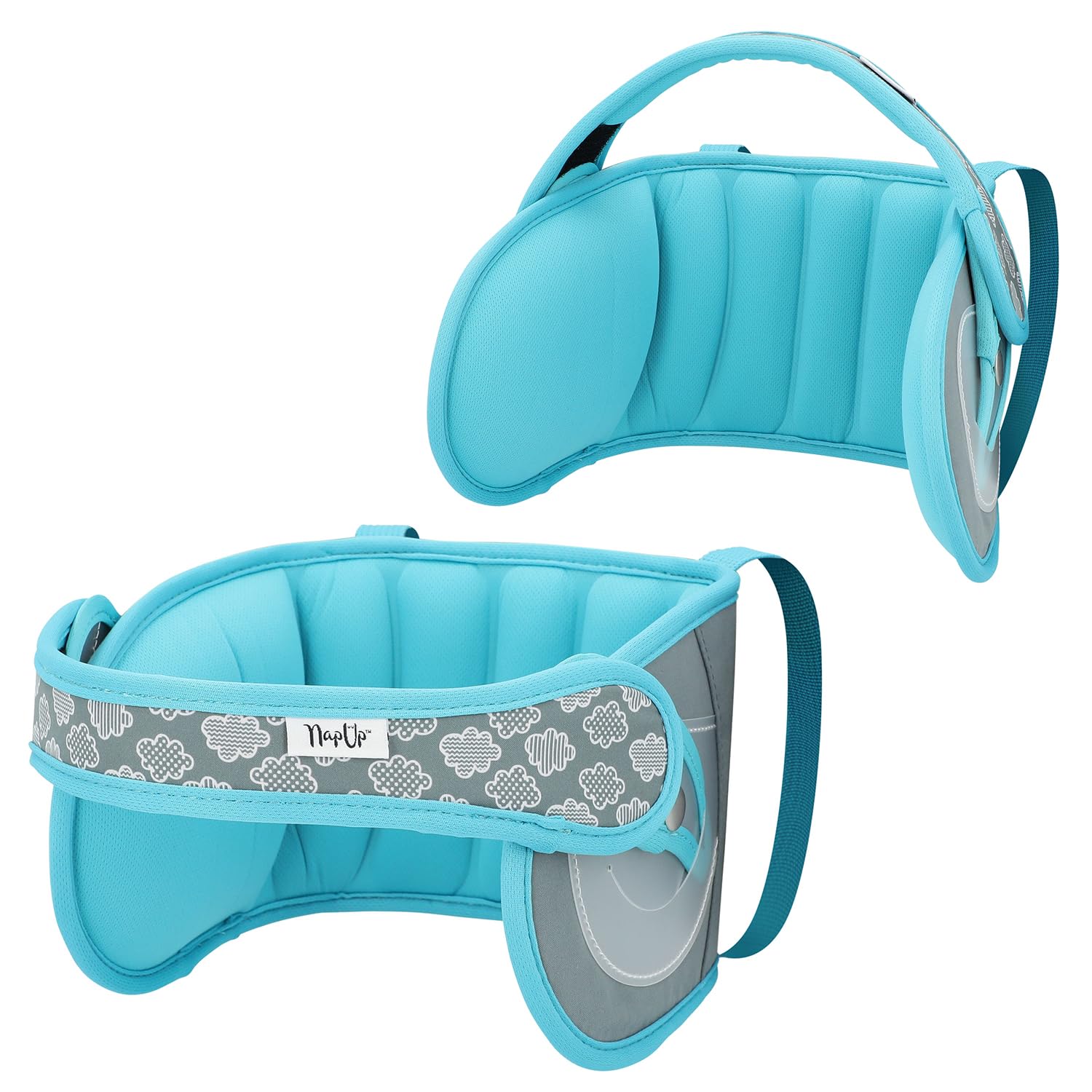 NAPUP Kids Head Holder for Car Seat – Adjustable Polyester Carseat Head Support for Toddler (Light Blue) — Amazon image 3