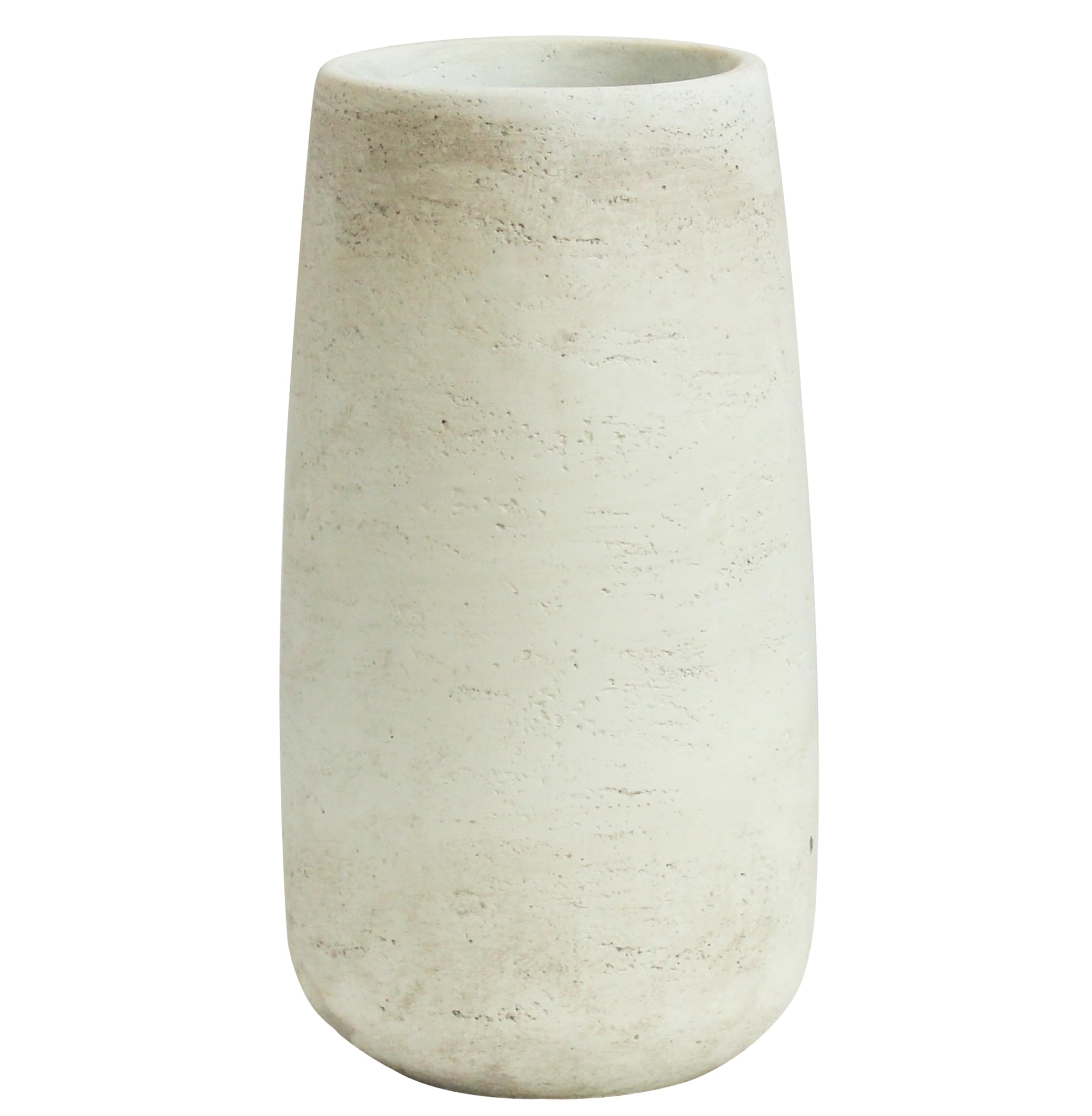 Olly & Rose Flower Vase Light Beige Soho Ceramic Vase Textured Effect 25cm Vase for Flowers Decorative Home Decor