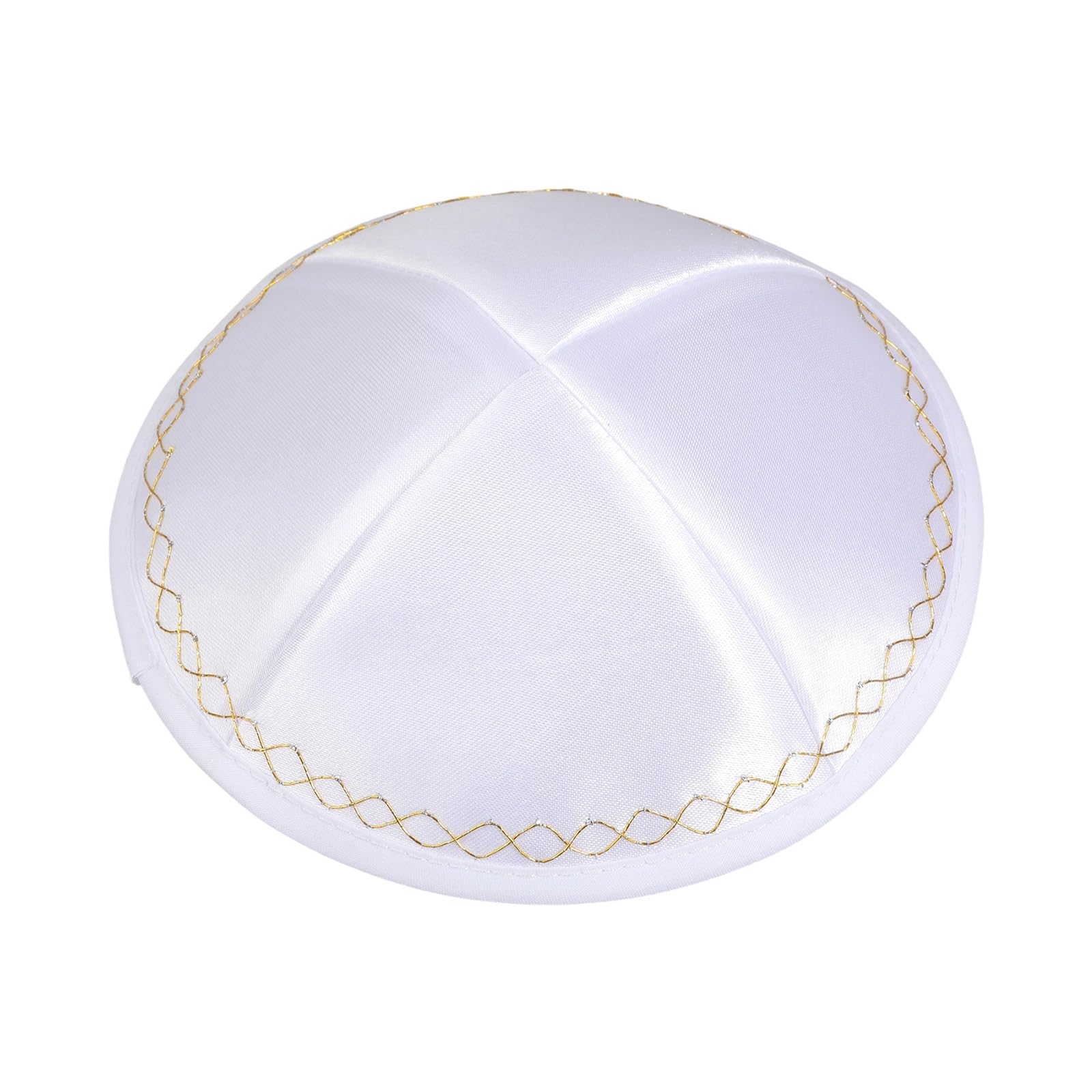 Laiousn Unisex Multicolor Premium Polyester Skullpiece For Religious Gatherings And Cultural Celebrations Lightweight Breathable Design Traditional Kippah For Men