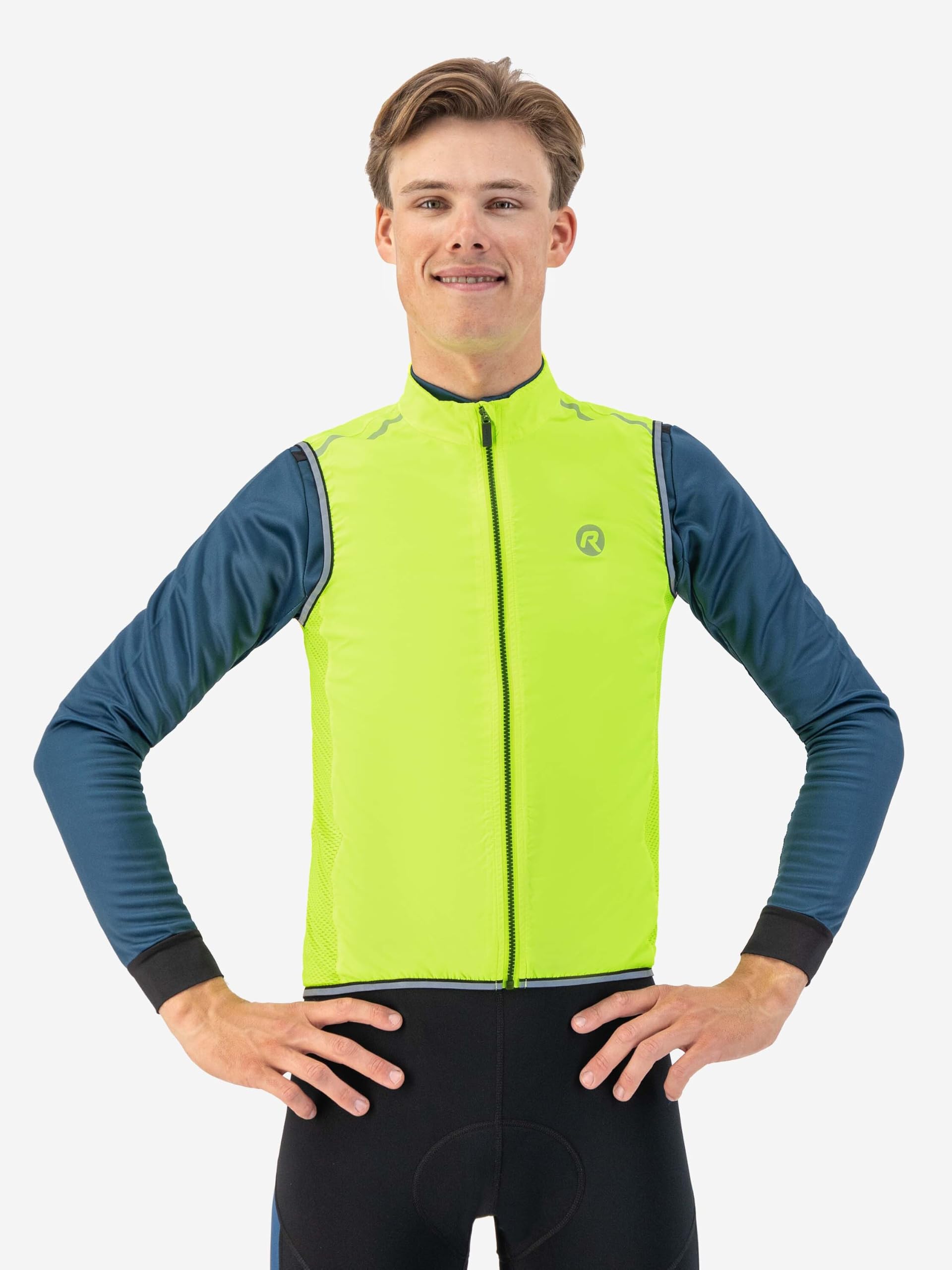 Rogelli Fahrradweste Herren - Rennradweste - Winddicht und Wasserdicht - Core