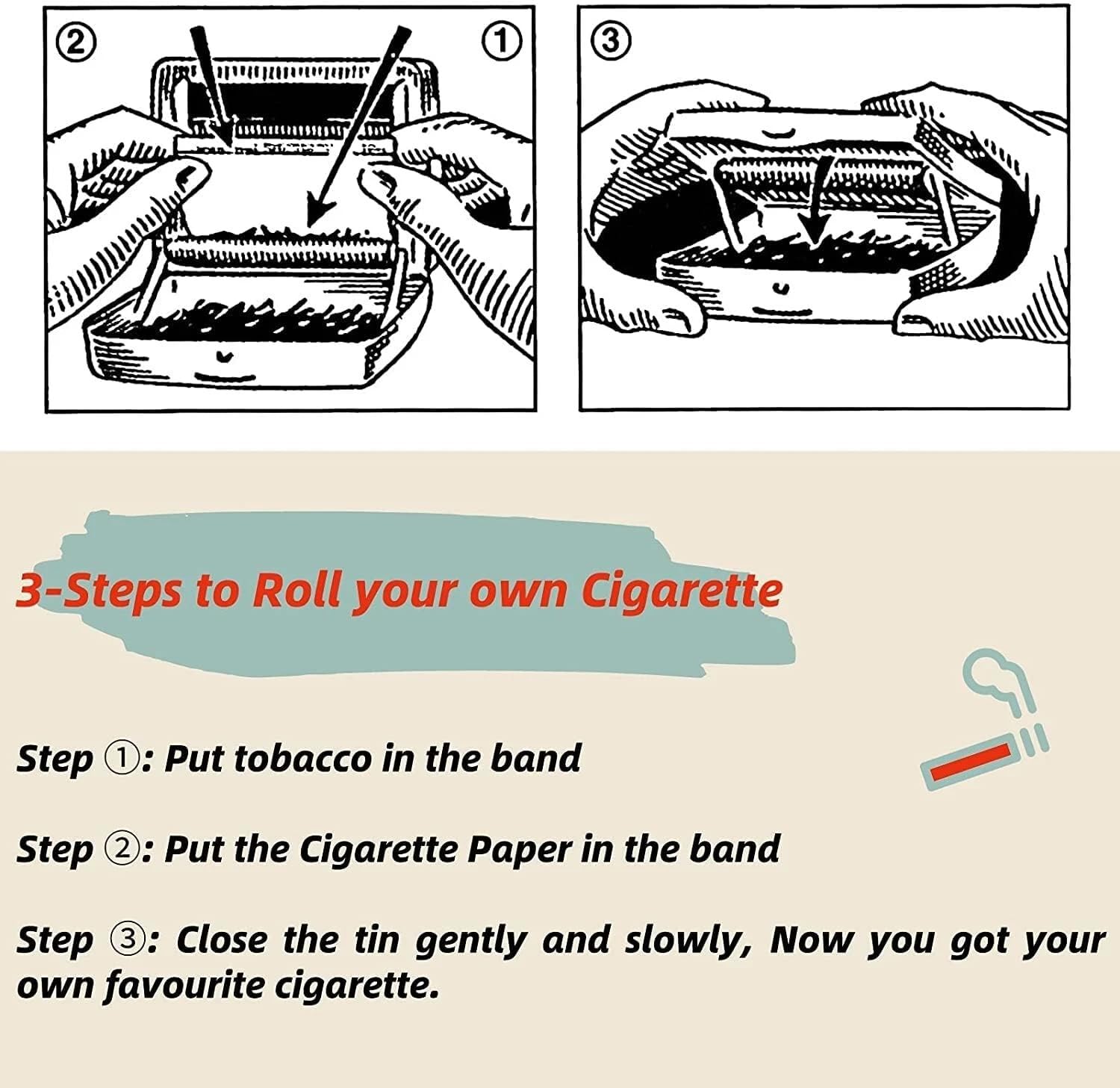 how to roll your own cigarettes with a roller LUCYCAZ Cigarette Rolling Machine, Tobacco Hand Operation Injector Maker Machine, 100mm, Regular Tubes, King Size (Black) : Health & Household MNSSRN DIY Manual Cigarette Rolling