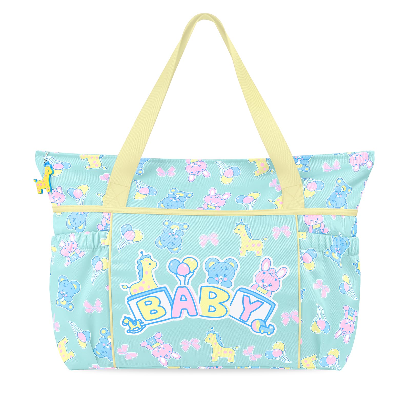 LittleForBig Large Capacity Foldable Baby Parade Overnight Diaper Bag Yellow