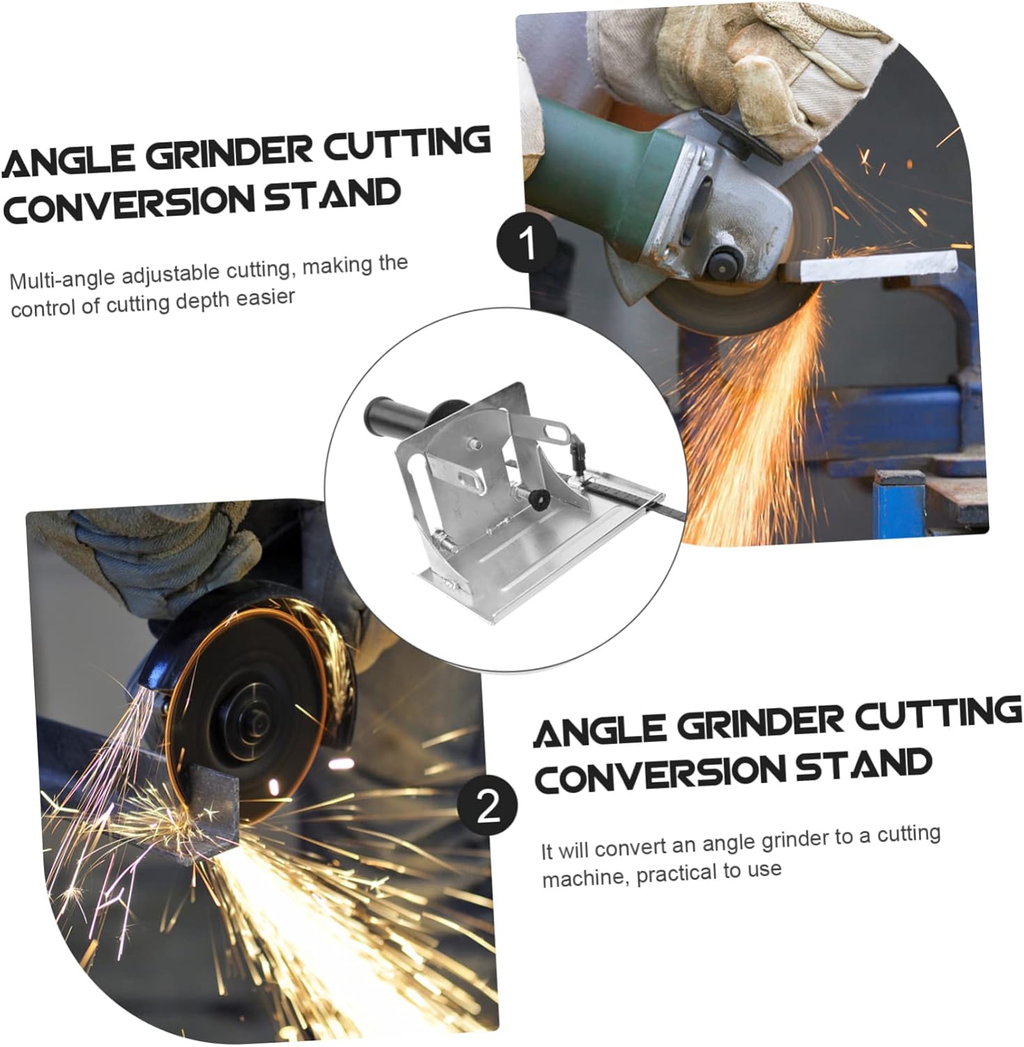 1pc Angle Conversion Stand Base Cutting Tool for Angle Machine Accessories Fixture for Home and Workshop Use