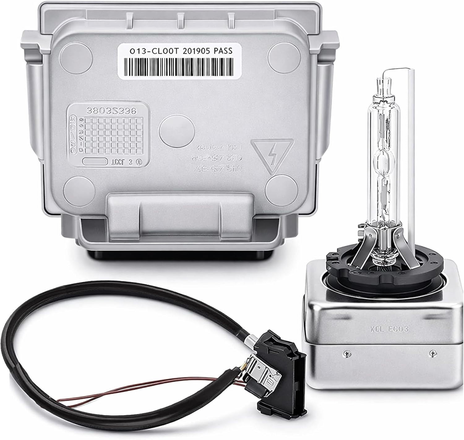 89034934 4L0907391 4L0907391A Xenon HID Headlight Ballast with Igniter and D1S Bulb - Compatible with Jeep Grand Cherokee, Buick Enclave, Audi Q7, BMW 1-Series, GMC Acadia, VW Passat