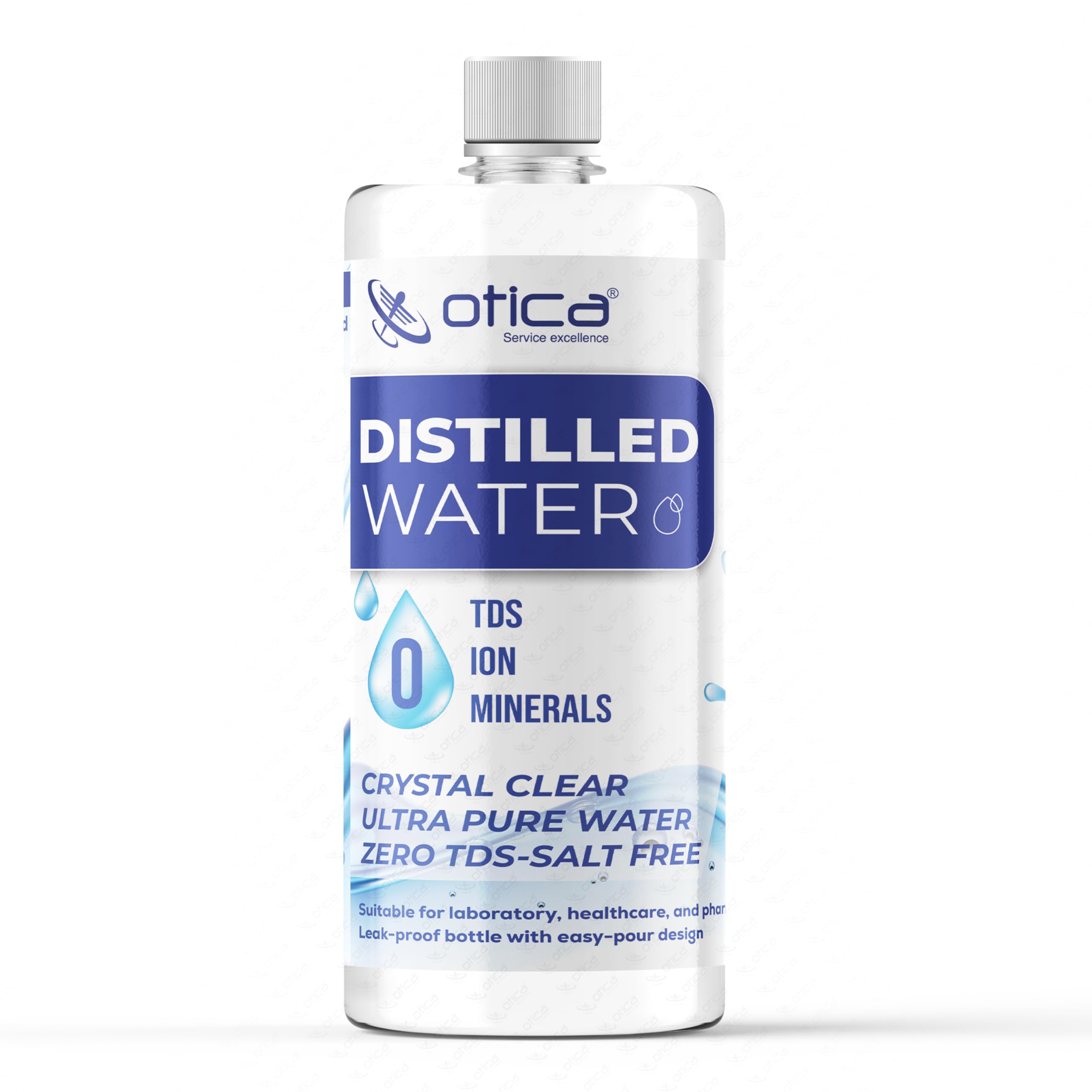OTICA Distilled Water 1L Ultrapure with 0 TDS for Battery| Humidifiers | Inverter Battery | Cosmetics | Oxygen Concentrators | Distilled Water 1 litre | Battery Water 1 Litre| Zero TDS Water (1 Litre)