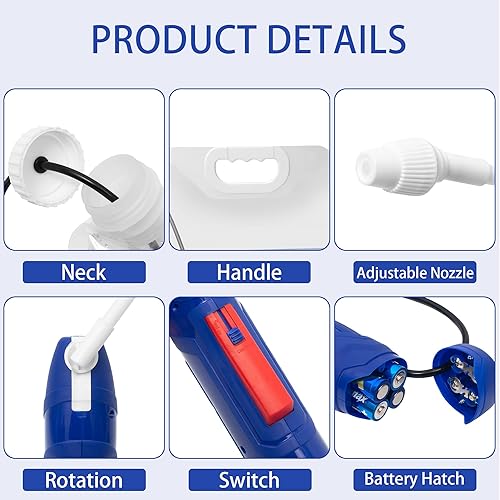 Miniatura 2 de Pulverizador de batería versátil multiusos con bolsas ecológicas de 1.35 galones para jardinería, césped y desinfección