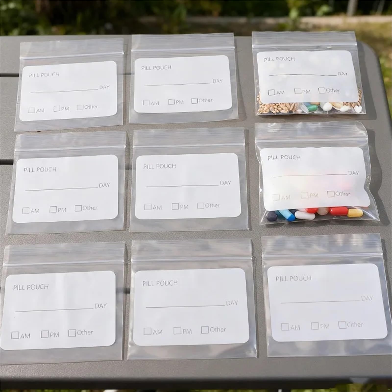 Lot de 500 pochettes réutilisables en polyéthylène de qualité alimentaire avec fermeture éclair - Multi-usage - Anti-fuite - Fermeture rapide - Pour bijoux et maison