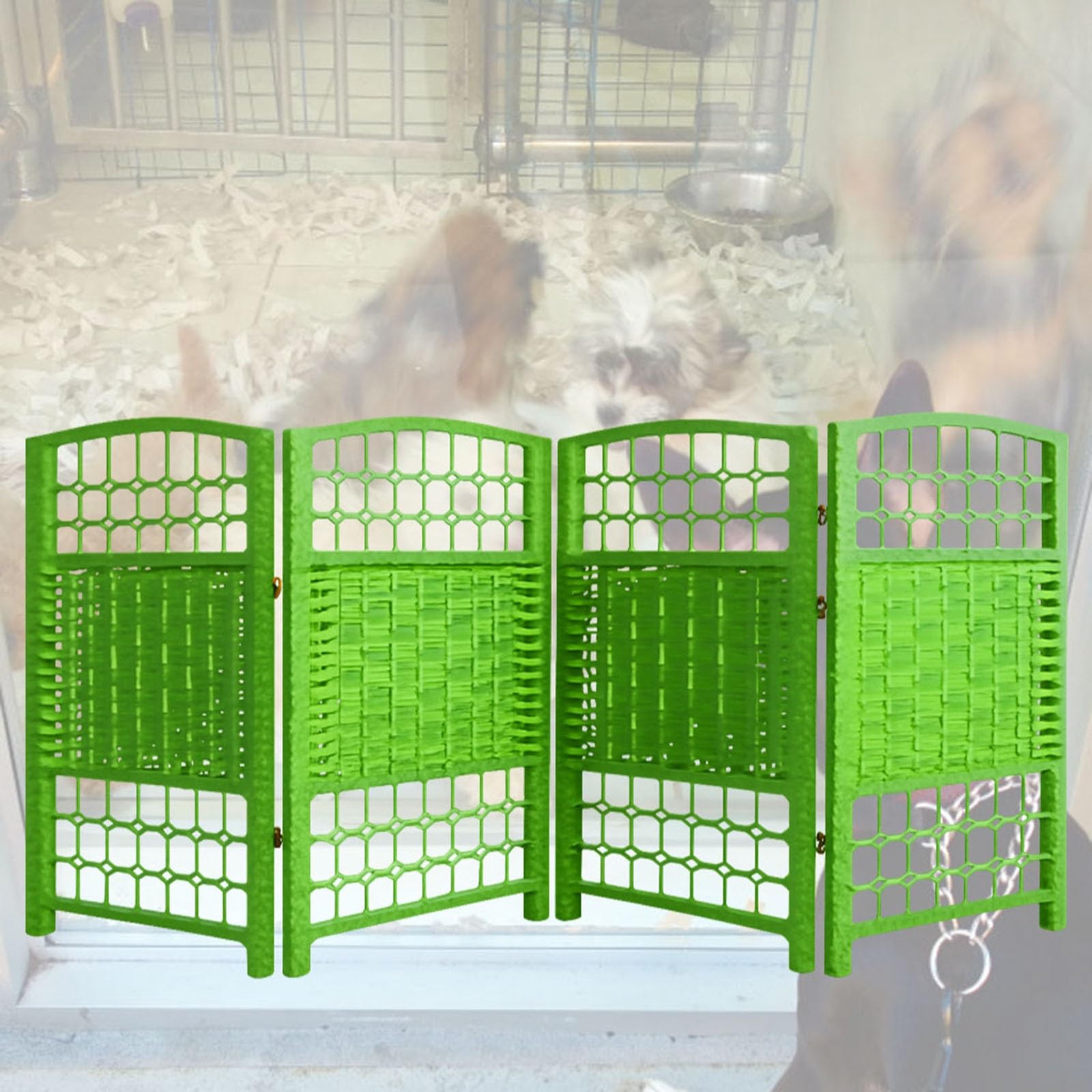 Cloison de séparation pliable en bois fait main | Élégance artisanale E 40x100 cm