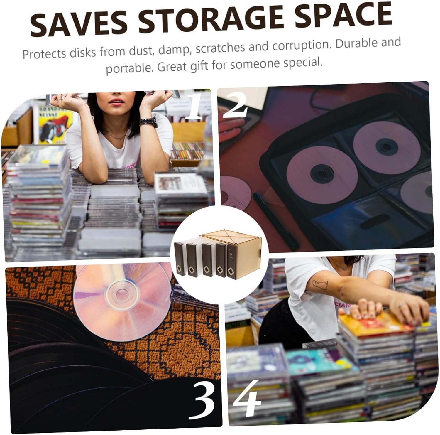 Capacity Cd Storage Bag Cd Organizer Case Disc Holder Pouch for Travel Car Outdoor