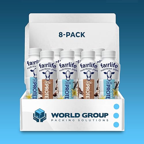 Miniatura 8 de Fairlife - Botellas de batido con alto contenido de proteínas, variedad de vainilla y chocolate (paquete de 8), perfectas para entusiastas del
