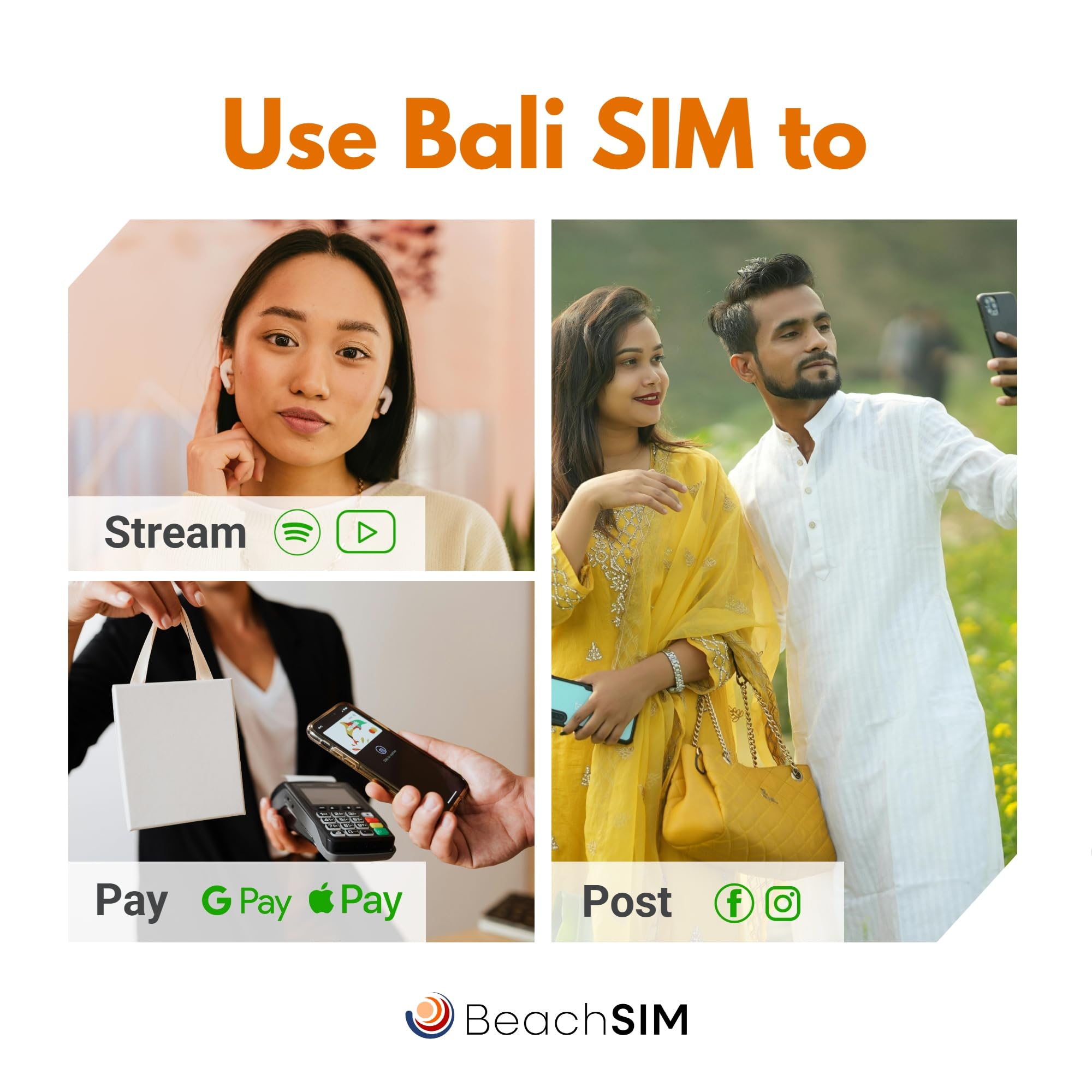 Carte SIM Bali. 12 GB de données à des Vitesses 4G/5G. Données prépayées Uniquement SIM. Activation Rapide. Recharge Facile. Travaille dans Toute l'Indonésie. Valable 30 Jours.
