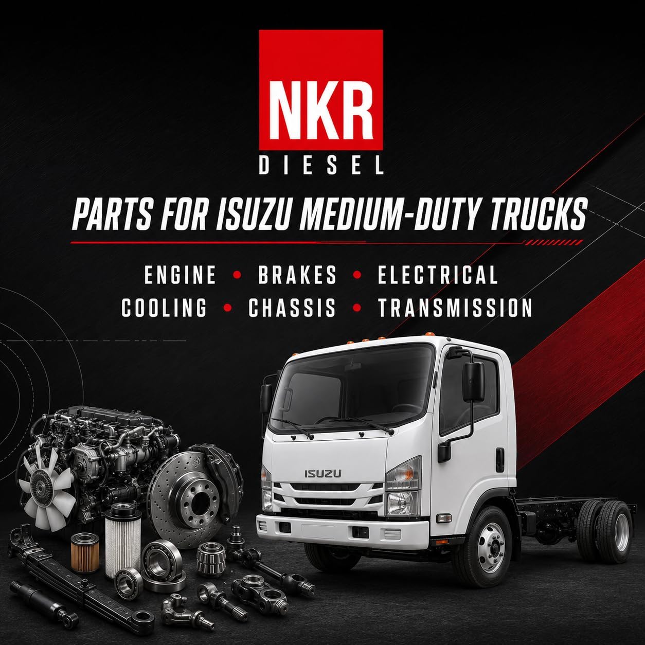 RH Side Marker Lamp Compatible with Isuzu NPR NPR-HD NQR NRR image 3