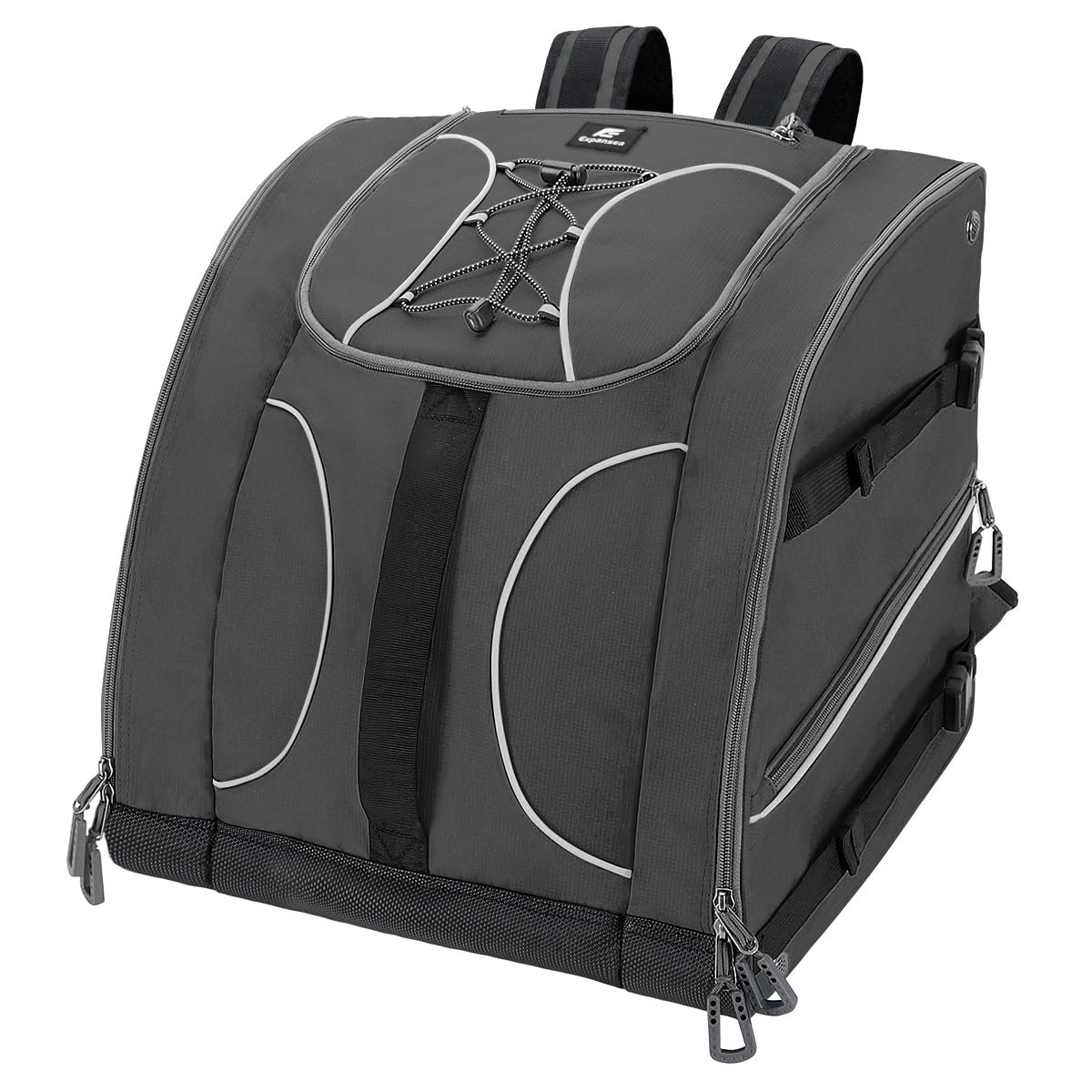 Sac à Chaussures de Ski Imperméable 55L avec Compartiment pour Casque - Sac à Dos de Sport pour Skis, Camping