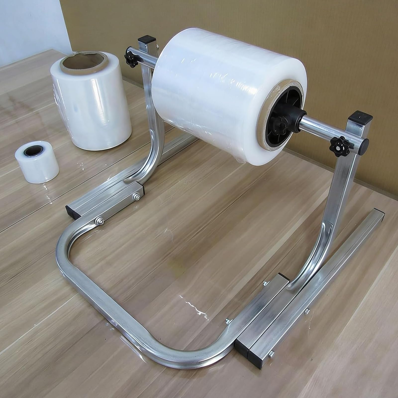 NGARY Supporto per Rotoli di Pluriball, Dispenser in Metallo Resistente, Larghezza Regolabile E Design Stabile E Senza Oscillazioni, per Pluriball, Pellicola Estensibile E Schiuma 30cm