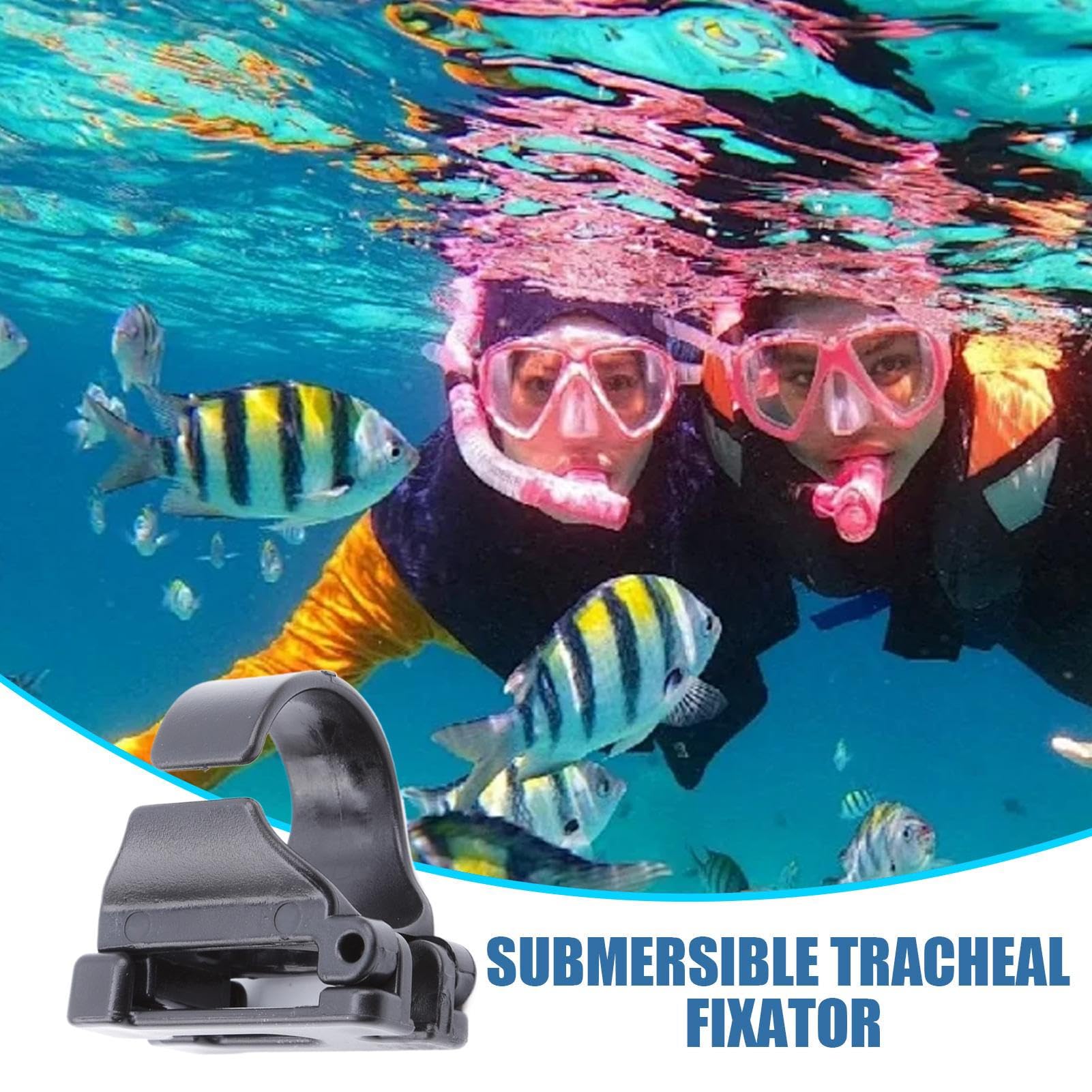 Genérico Hebilla del Tubo de respiración de Buceo: Gafas de Snorkel de Clip de colgación automática Conveniente | Equipo de Snorkel de | Seguro Adjunto para Dividir y Nadar
