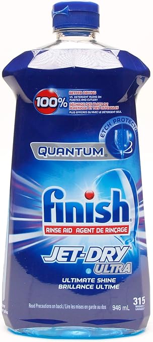 Finish Quantum Rinse Aid Jet-Dry Ultra Ultimate Shine, 32 Fl. Oz / 946 ml – 315 Washes
