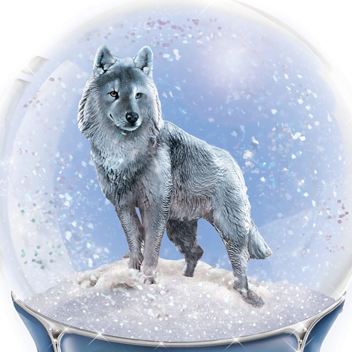 The Bradford Exchange Silver Scout Musical Glitter Globe From Eddie Lepage
