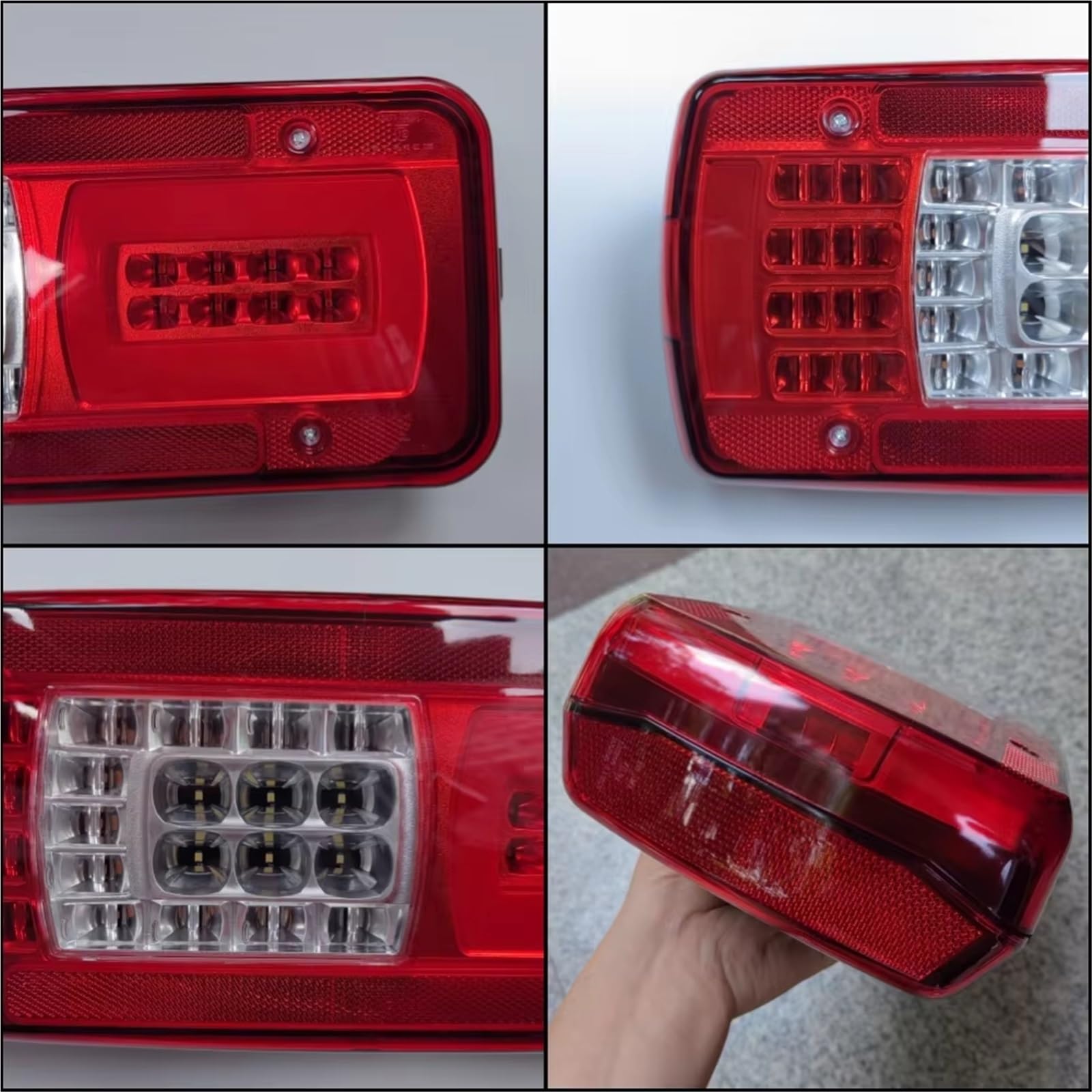 Piloto trasero Faro Trasero LED 24 V Para Iveco Para Stralis Para Trakker Años 2016 Posteriores Luz Trasera Sin Zumbador Luces Traseras(Right)