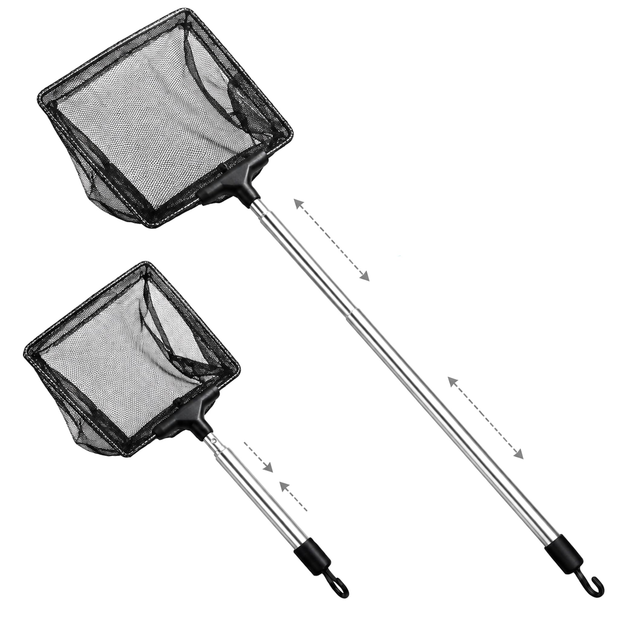 16In Telescopic Pond Net with Extendable Stainless Steeel Handle 21-41cm