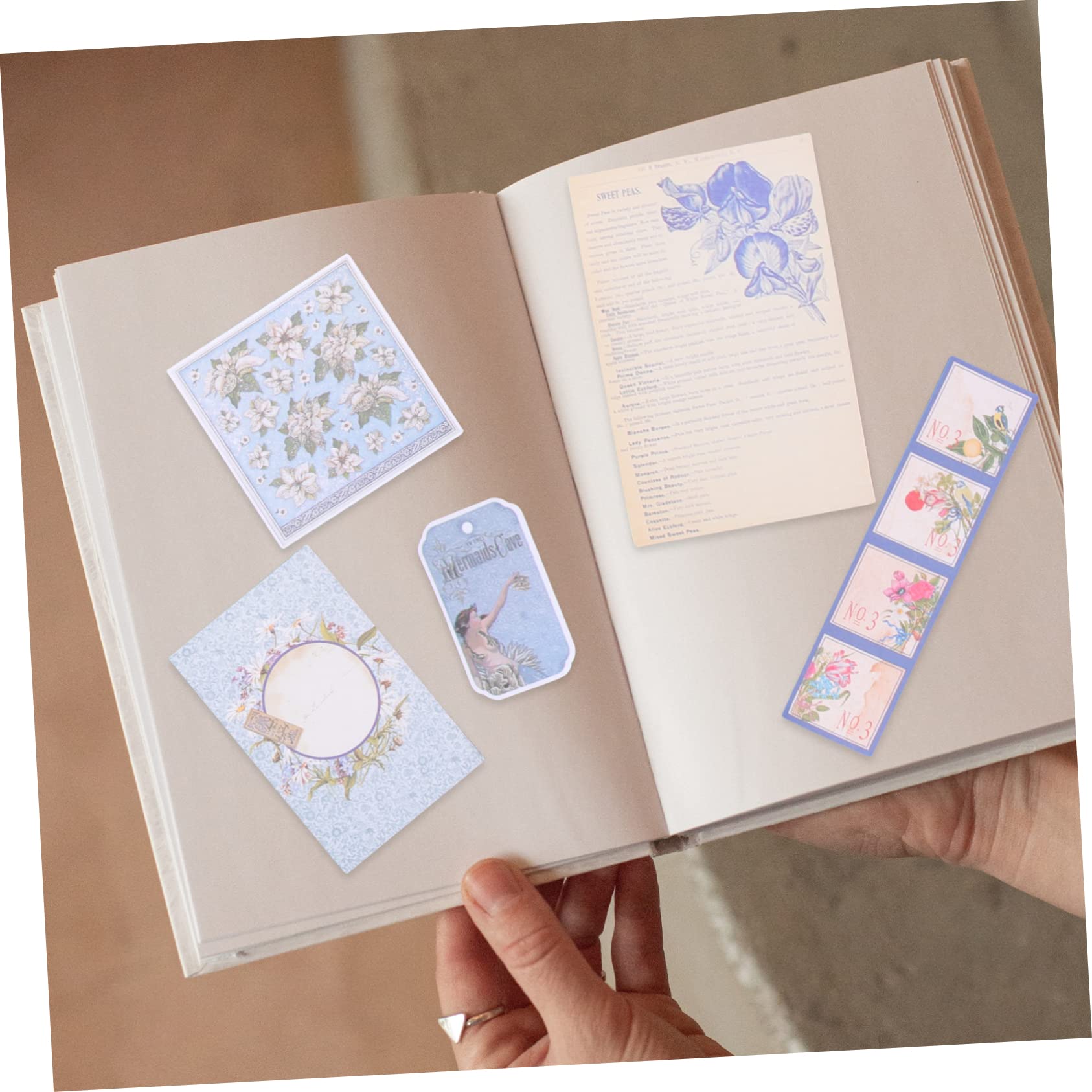 STOBOK 4sets Kit Di Adesivi Fai Da Te Per Album Fotografici Di Materiali Decorativi Per Journaling e Scrapbooking Con Motivi Vari e Creativi Per Progetti