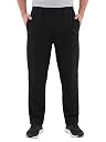 SaintX Men's Jogger Pants | 4-Way Stretchable Wrinkle-Free Athleisure Wear | Tapered Fit Casual Pull-Up Trousers | Gym, Travel Smart Plush & Luxurious Comfort (ST38_Black_30) gallery image
