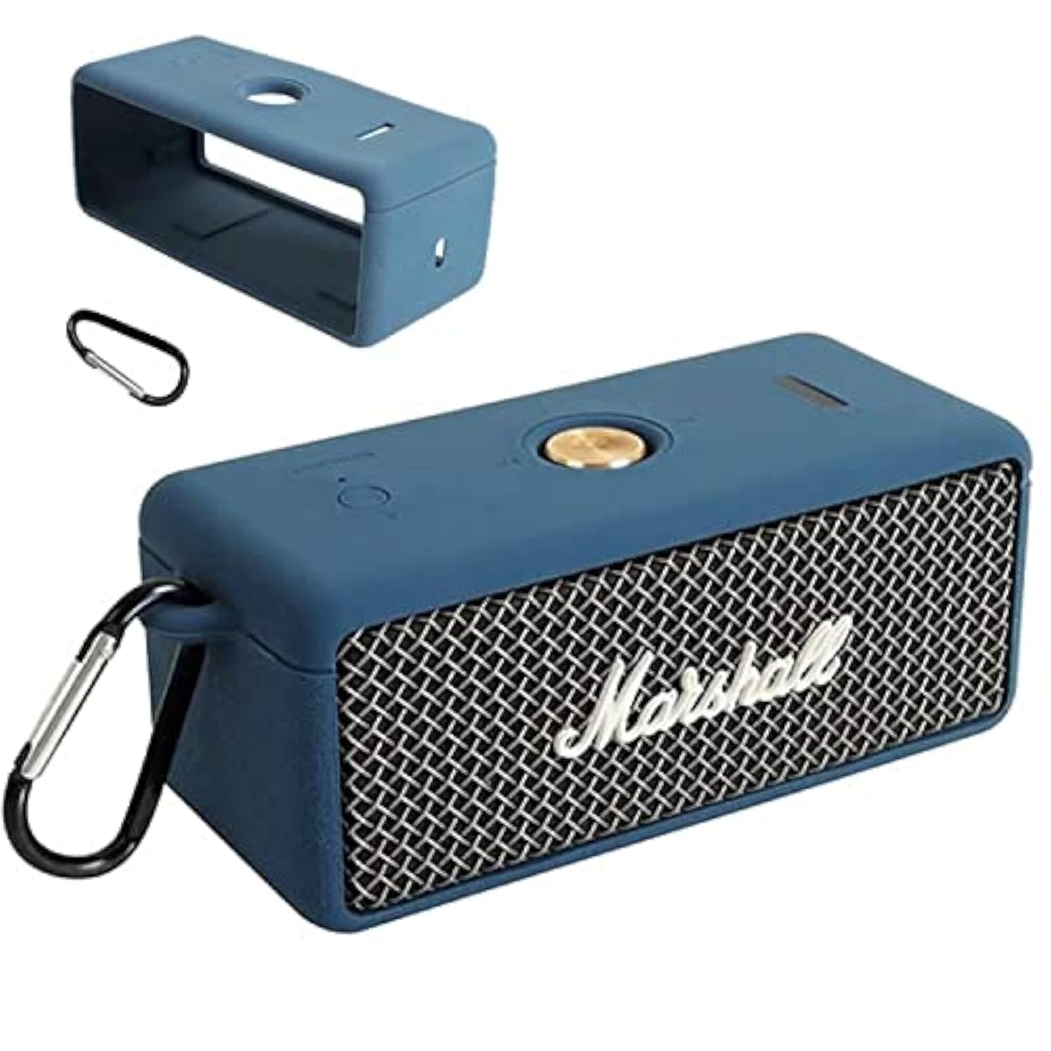 Ferbao Silicone Protective Case for Marshall EMBERTON Speaker Portable Cover Speaker Case(Blue)