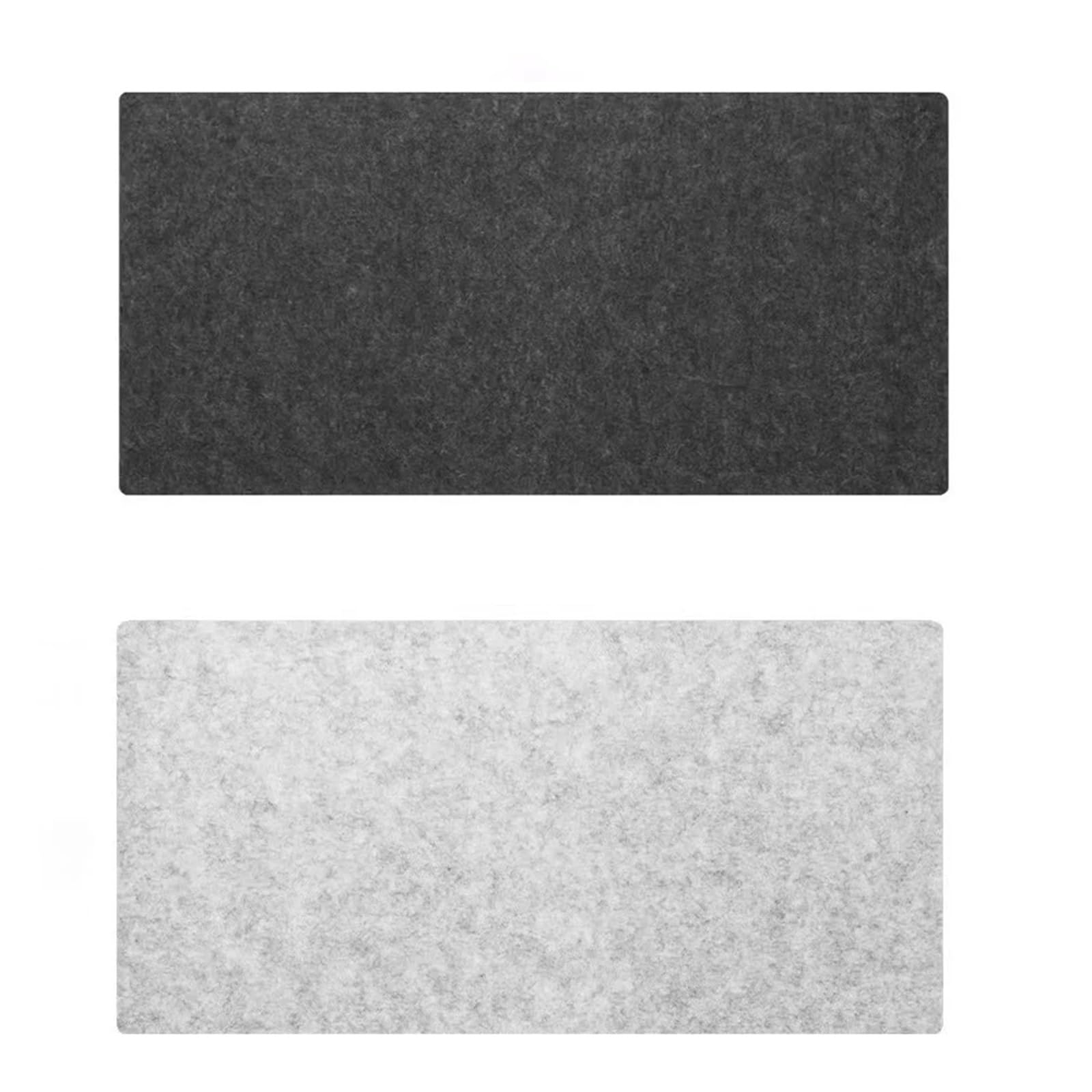 Schreibtischunterlage Filz Mauspad Schwarz Grau