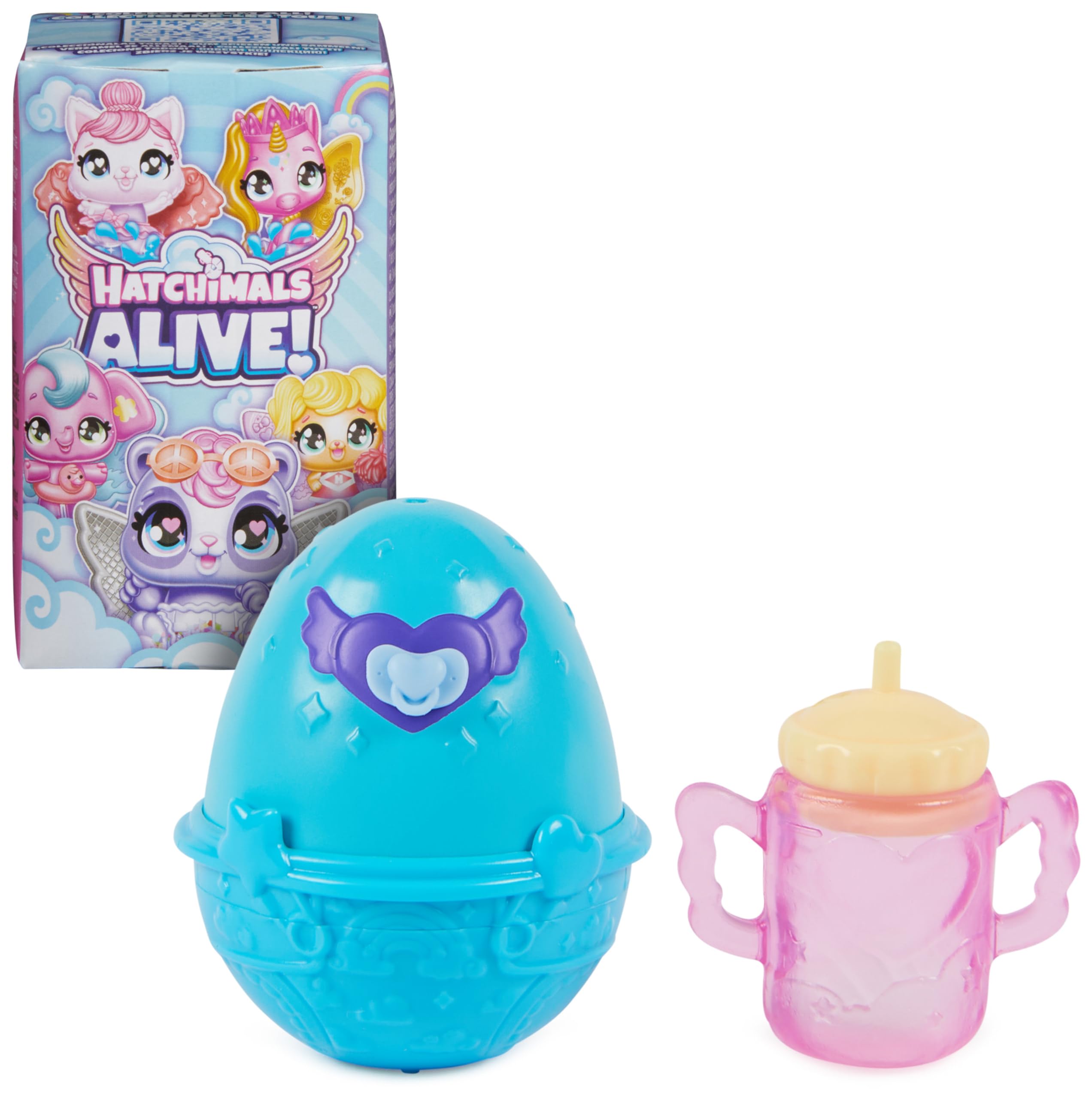 Alive, 1-Pack Surprise Box Mini Figures Toy in Self-Hatching Egg (Style May Vary), Kids’ Toys for Girls and Boys Aged 3 and up