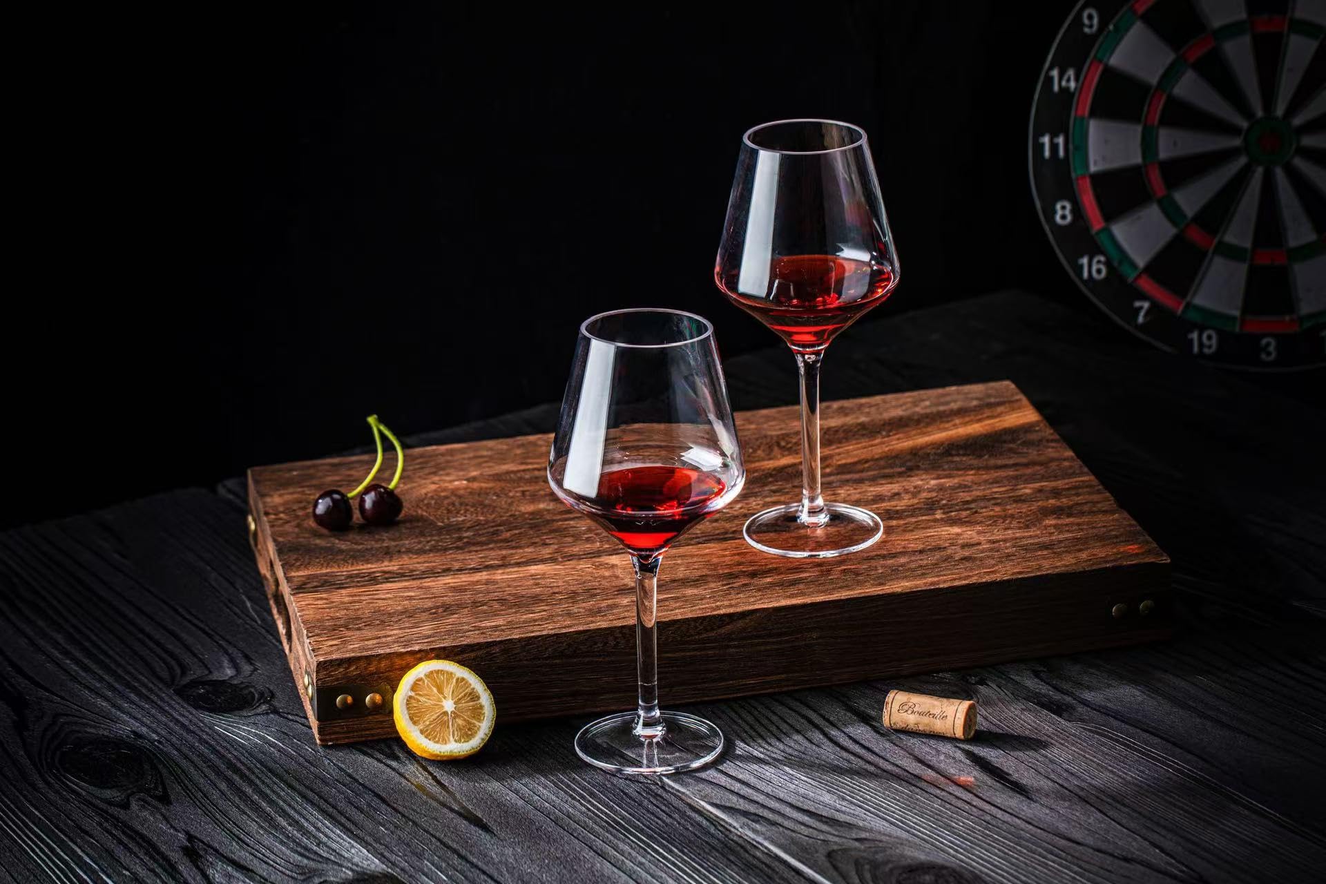 Copas de vino de plástico de 16 onzas, vasos acrílicos multiusos, juego de 6 unidades, transparentes, reutilizables, resistentes a los golpes, aptas para lavavajillas